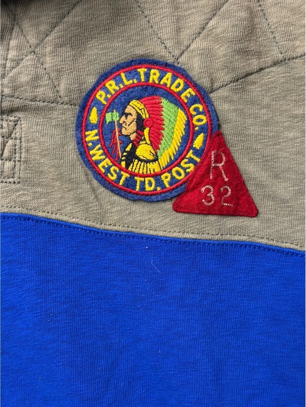 Polo Ralph Lauren PRL Rugby Shirt Native American Patch M